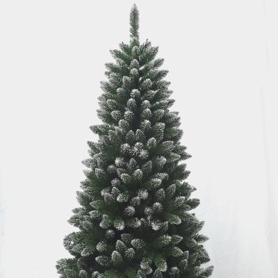 China Chirstmas Decor Glitter Tree Sparkle Snow Tip Green Christmas Tree for sale