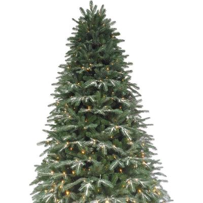 China Chirstmas Decor 7ft PE/PVC/Cashmere Luxury Mixed Snow Tips Pre-Bed Christmas Tree On Tips for sale