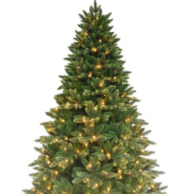 China Chirstmas Decor 7ft PE/PVC/Cashmere Luxury Mixed Tips Pre-Bed Christmas Tree for sale