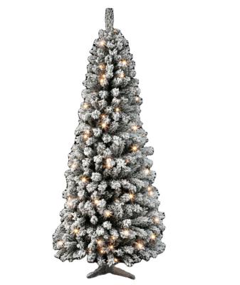 China Christamas Home Decoration 6ft Pre-lit Frosted Christmas Pop Tree for sale