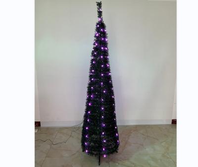 China Green Chirstmas Decor 6ft Pre-Lit Pop Up Tree With Digital Function, LED Tree, Pop Up Christmas Tree for sale