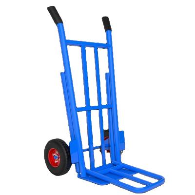 China Wholesale Mobile Factory Garment Metal Tool Trolley Cart Easy Rolled Dolly With Handle And Wheels for sale