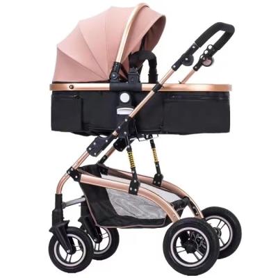 China 2020 Hot Selling Baby Stroller Foldable Canvas Baby Stroller 3 in 1 Luxury Baby Stroller for sale