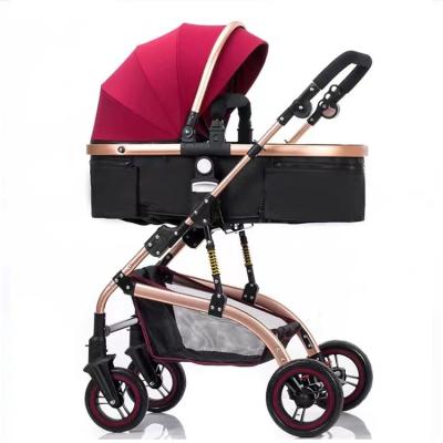 China Hot Sale Baby Stroller Pram Canvas Baby Stroller 3 in 1 Strollers Baby for sale