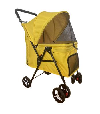 China Small Animals Pet Trolley Pet Stroller Luxury Pet Stroller for sale