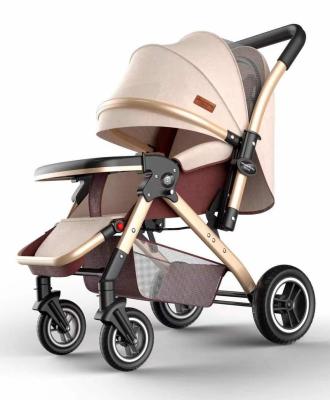 China Popular Canvas Baby Strollers In South America Two Way Luxury Stroller Folding Lightweight Stroller for sale