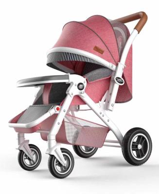 China Popular Canvas Baby Strollers In South America Push Handle Reversible Folding Lightweight Stroller for sale