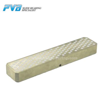 China Verstopfte der Bronzealuminiumbronze-PTFE Lager-Auflagen Lubripad Graphit abnutzungs-Platten- zu verkaufen