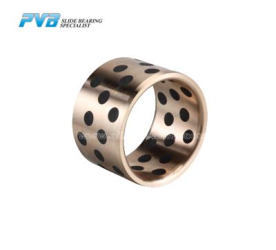 China Tin Graphite Bronze Bearing Self Lubricating Bronze Bushing For Crane Parts for sale