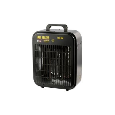 China Low Cost 9Kw 9000W Industrial Space Heater Thermostat Controlled Vertical Workshop Heater for sale