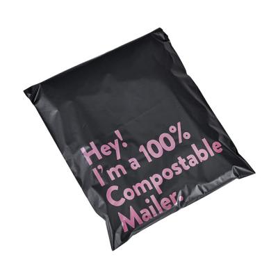 China Cornstarch Eco-Friendly Compost Mailing Home Cornstarch Mailing Bags Customized Printed Logo Wholesale for sale