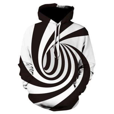 China Fashion Three-Dimensional Urban Hoodie Pullover Anti-wrinkle 3D Pattern Polyester Unisex Hoodie For Sublimation for sale