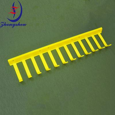 China ABS Yellow Egg Collection Claw 33CM For Battery Layer Chicken Cage for sale