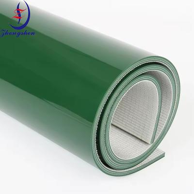 China Manure Removal Green PVC Conveyor Belt For Poultry Chicken Farm for sale