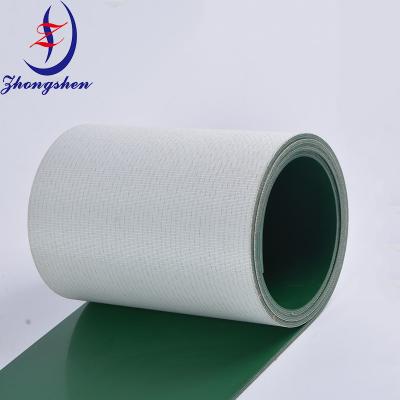 China Manure Removal Green PVC Conveyor Belt Wear Resistant For Poultry Farm for sale