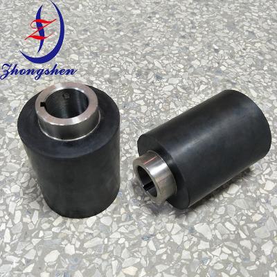 China Anti Slip Black Rubber Roller For Egg Conveyor Belt Transmission Parts for sale