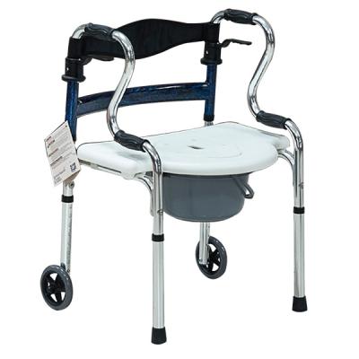 China Aluminum Lightweight Standing Aluminum Walker Frame Walking Rehabilitation Aid Bath Chair For Disabled for sale