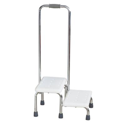 China Bathroom Steel Elder Stool Stainless Steel Home Safety Device Double Foot Step Stool for Shower Stool Elderly Chair for sale