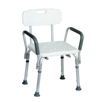 China Durable Light Weight Aluminum Height Adjustable Bathroom Shower Stool Bath Bench For Elderly for sale