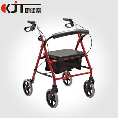 China Aluminum Rollator Top Selling Cart Lightweight Rollator Walker Aluminum Folding Walker With Seat for sale