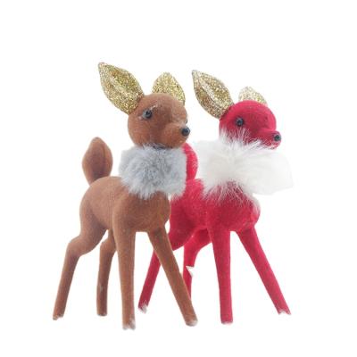 China Plastic Factory Custom Wholesale Home Decor Christmas Deer Reindeer Ornaments for sale