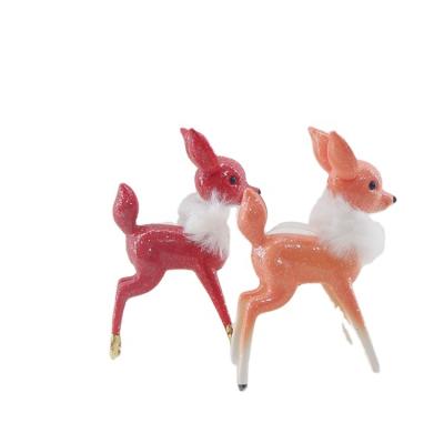 China Plastic Personalized Christmas Plastic Outdoor Decorative Christmas Deer Handmade Plastic Deer for sale