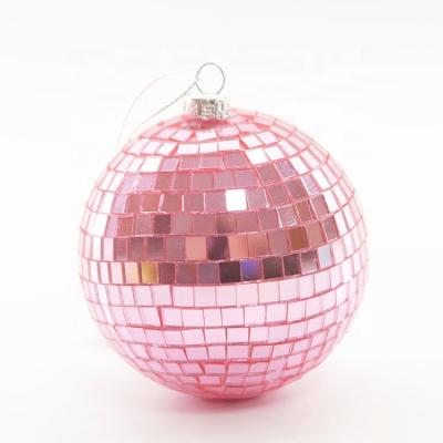 China Scum / Popular Hot Sale Rose Foam Mirror Glass Christmas Balls for sale