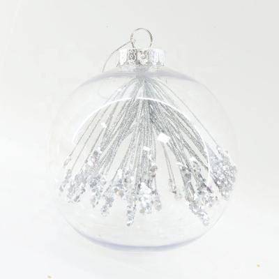 China Plastic Clear Christmas Ball Ornaments Transparent Arcylic Ball for sale