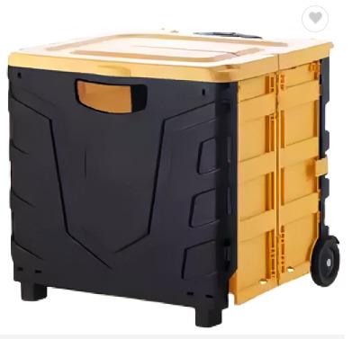 China Ravel Luggage Storage Container Fishing Box Storage Trolley Portable Shopping Plastic Case Luggage Shopping Cart Supermarket Small for sale