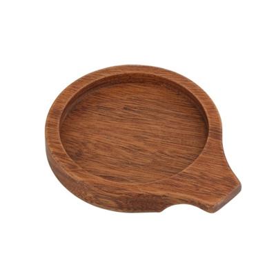 China New Walnut Tea Cup Holder Tea Ceremony Insulation Protective Justice Cup Coffee Coaster Solid Wood Chinese Solid Wood Protector for sale