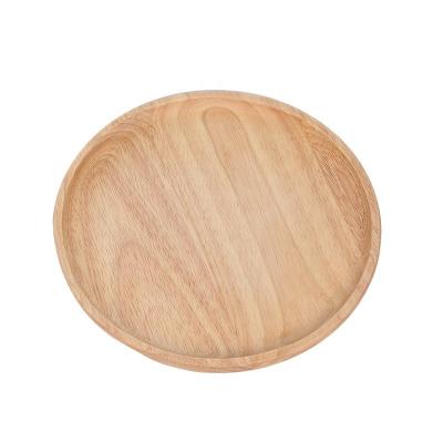 China Modular Wooden Round Commercial Pizza Tray Round Commercial Sushi Tray Size Dish Dinner Tray Tray Dish Wood Dish for sale