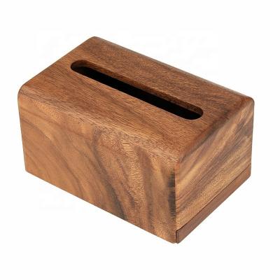 China Foldable Solid Wood Wooden Storage A Dining Room Office High End Home Bedroom Living Room Tissue Box Coffee Table Drawing Paper Box for sale