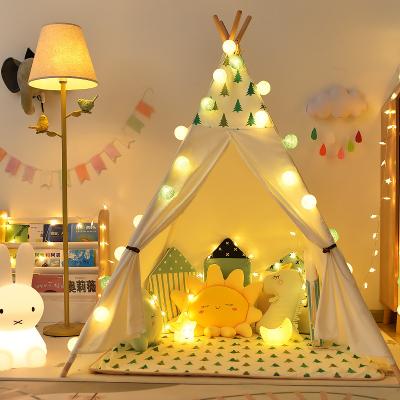 China Sports Toy Luxury Teepee Lace Tent for Wedding, Party, Kids Photo Prop Wooden Pole Lace Canopy Indoor and Outdoor Tent for sale