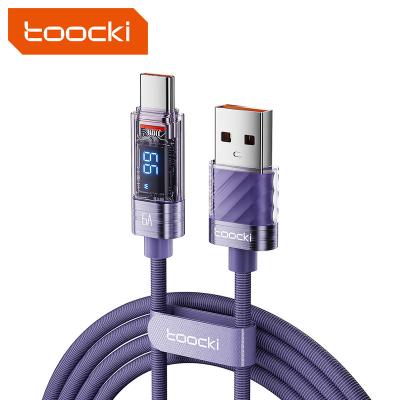 China MP3/MP4 Player Transparent Toocki Digital Charging High Speed ​​Usb C Cable 66W Fast Charging Cable for sale