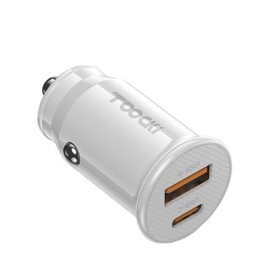 China 45W Car Charger Outstanding Quality QC 3.0 Fast Charging Mini Fast Charging Car Charger 45 W White PD for sale