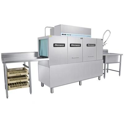 China Semi Integrated Conveyor Commercial Dishwasher With Safety Features zu verkaufen