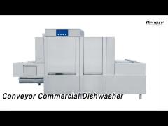 Long Line Conveyor Commercial Dishwasher Large Capacity High Temperature For Hotel