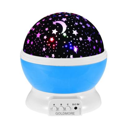 China Fast Shipping Ningbo Goldmore Star and Moon Baby Night Rotating Romantic Light Projector Low MOQ Piece for sale