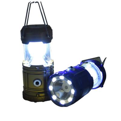 China Camping 6+1+8 LED SMD Camping Light Bulb Beads Multifunctional Camping Lantern ABS Telescopic Camping Lantern for sale