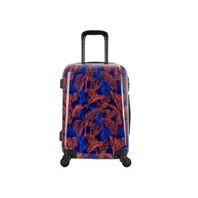 China 2022 ABS PC Luggage Set Print Picture Design Travel Hard Trolley Case Shell Luggage Sets Traveling Hard Suitcases for sale