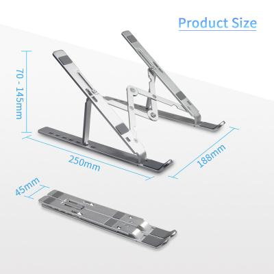 China (Other) 2021 Newly Portable Foldable Aluminum Height Adjustable Notebook Macbook Notebook Stand Aluminum Stands for sale