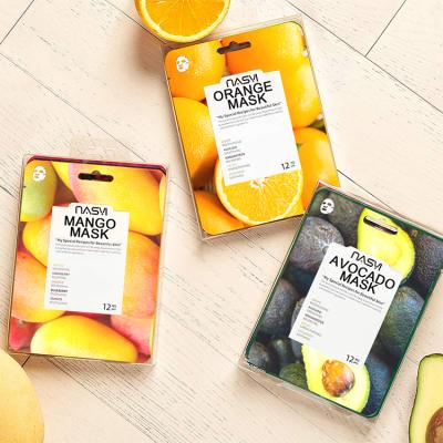 China Custom Made Private Label Moisturizer Private Label Hydrating Sheet Fruit Beauty Face Mask Mascarillasl Korean Skin Care Korean Whitening Face Mask for sale