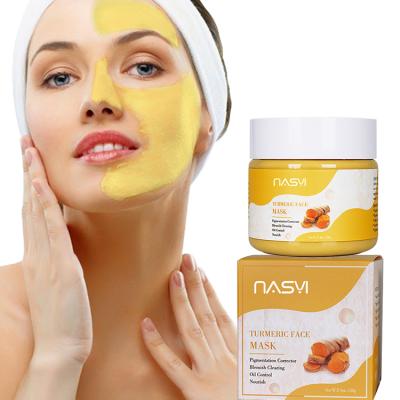 China Moisturizing Turmeric Turmeric Mud Mask Moisturizer Turmeric Clay Mask Deep Cleansing Repair Plaster Type Men Women Facial Detergent Clay Mask for sale