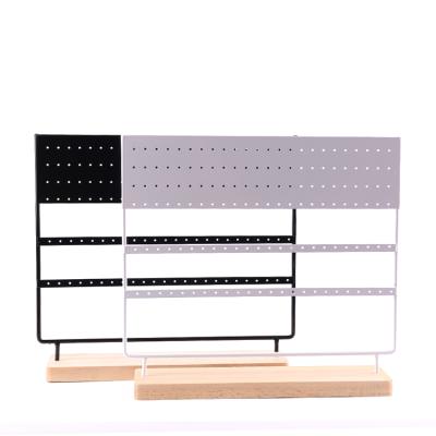 China Jewelry Display 144 Holes Earrings Hanging Storage Rack Earring Holder Jewelry Display Stud Organizer Holder for sale