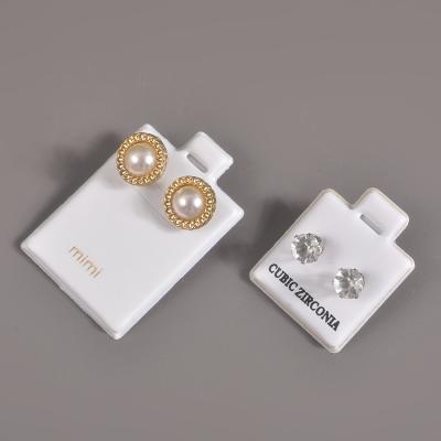 China Jewelry Packaging Factory Make Logo Custom Card Earring Cardboard Wholesale Ring Card Packaging Cheap for sale