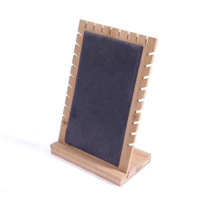 China Fashion Wooden Necklace Display Rack Necklace Display Rack Necklace Display Stand Custom for sale