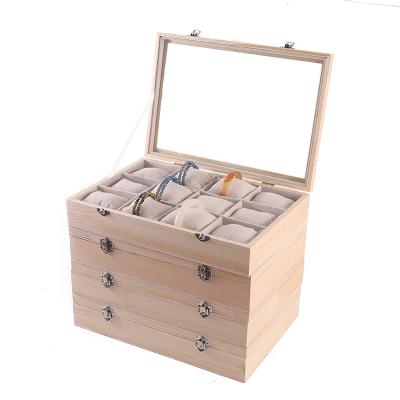 China Fashion Elegance Luxury Simplicity 12 Grids Bangle Jewelry Display Box Watch Bracelet Display Stand Exquisite Jewelry for sale