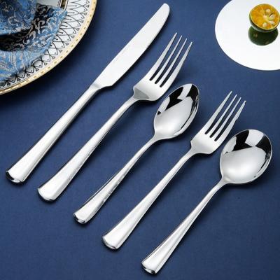 China Sustainable stainless steel cutlery set dinner knife+dinner fork+dinner spoon+teaspoon for sale