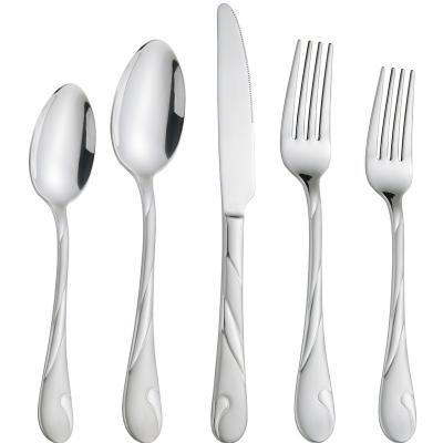 China Sustainable stainless steel cutlery set for sale