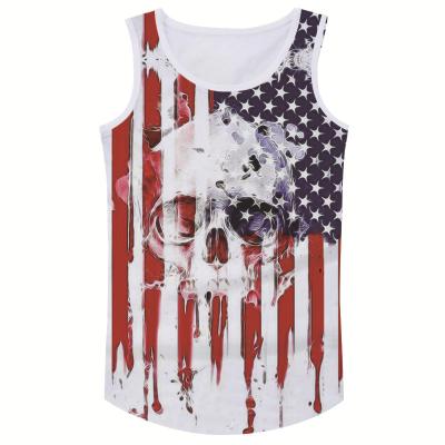 China QUICK DRY Colorful Custom Plain Gym Logo Fitness Compression Tie Dye Summer Men's Short Tank Tops Running for sale